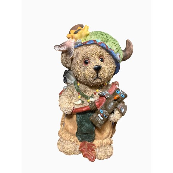 Thanksgiving Bears Autumn Harvest Decorative Collectible Figurine Set - Picture 5 of 13